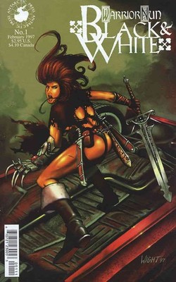 Warrior Nun: Black And White #1 FN; Antarctic | Print Run: 16,000 - w/Bag+Board