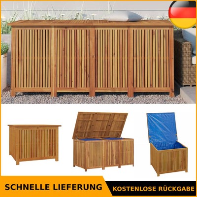 vidaXL Gartenbox 75x75x58 cm Massivholz Akazie