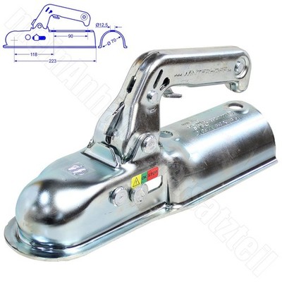 ALBE Berndes Zugkugelkupplung Kugelkupplung Zugrohr rund 70mm EM 80 R GK 05171