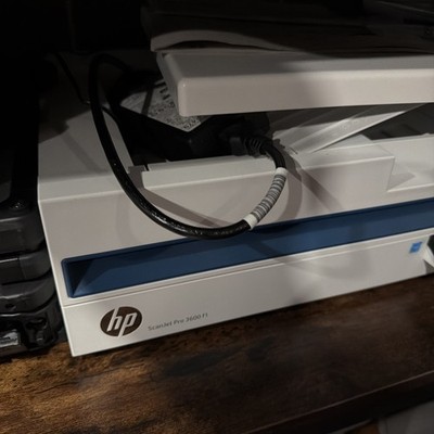 HP ScanJet Pro 3600 f1 Flatbed Scanner 30 Pages/60 Images Per Minute Used Works!