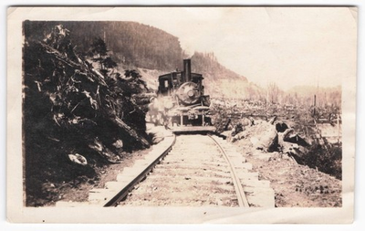 #ad #ad VTG Climax Shay Logging Engine Photograph Railroad Steam Train Canada Seattle $19.99