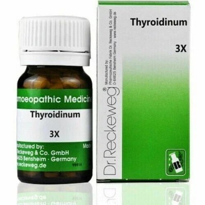 Pack of 3 Dr. Reckeweg Thyroidinum 3X (20g) Homeopathic Tablets FREE SHIPPING