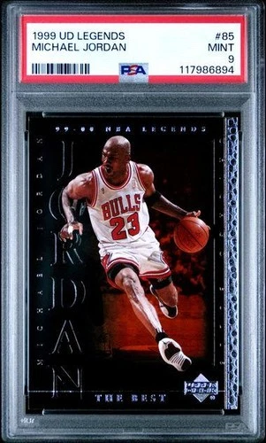 1999 Upper Deck Legends MICHAEL JORDAN Basketball Card #85 Bulls PSA 9