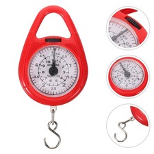 Portable Mini Hanging Spring Scale Small Luggage Weight Scale Red