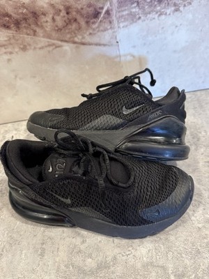 Nike Air Max 270 Triple Black Sneakers, Size 12C