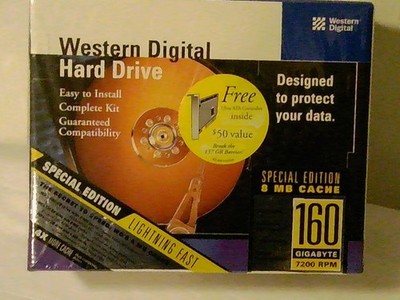 Western Digital Hard Drive 3.5'' Enhanced EIDE 8MB 160GB 7200 RPM Special Edition