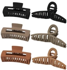 6Pcs HAIR CLAW CLIPS for Women Stylish Hair Clips for Thick Thin Hair Special...
