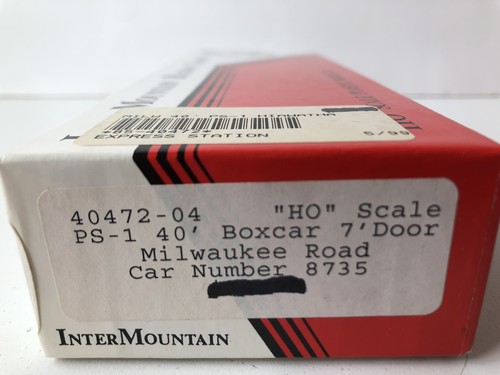 Kit Intermountain HO #40472-04 PS-1 Box Car 7’ puertas Milwaukee Road #8735 Nuevo de Lote Antiguo | Zustand: New