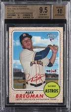 2017 TOPPS HERITAGE REAL ONE AUTOS RED INK #ROAABR ALEX BREGMAN/68 BGS 9.5