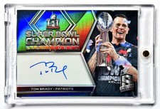 2018 Panini Spectra TOM BRADY #13/15 Super Bowl Champion Signatures On-Card Auto