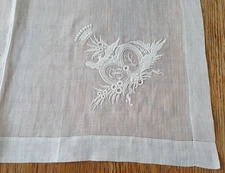 Monogram Bridal Handkerchief Under Countal Crown Eagle Flower - 4