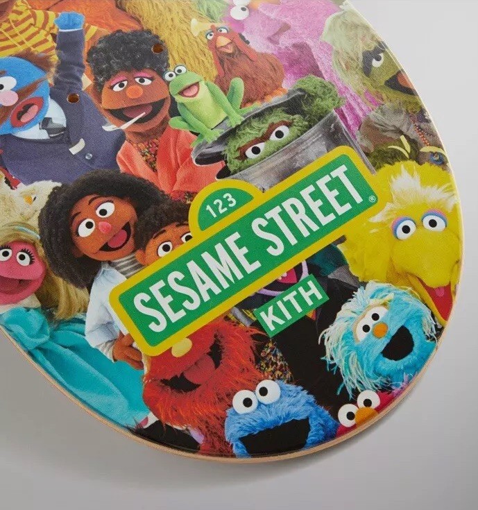 新品 KITH | Sesame Street Skateboard deck Kith-x-Sesame-Street-Just-Us-