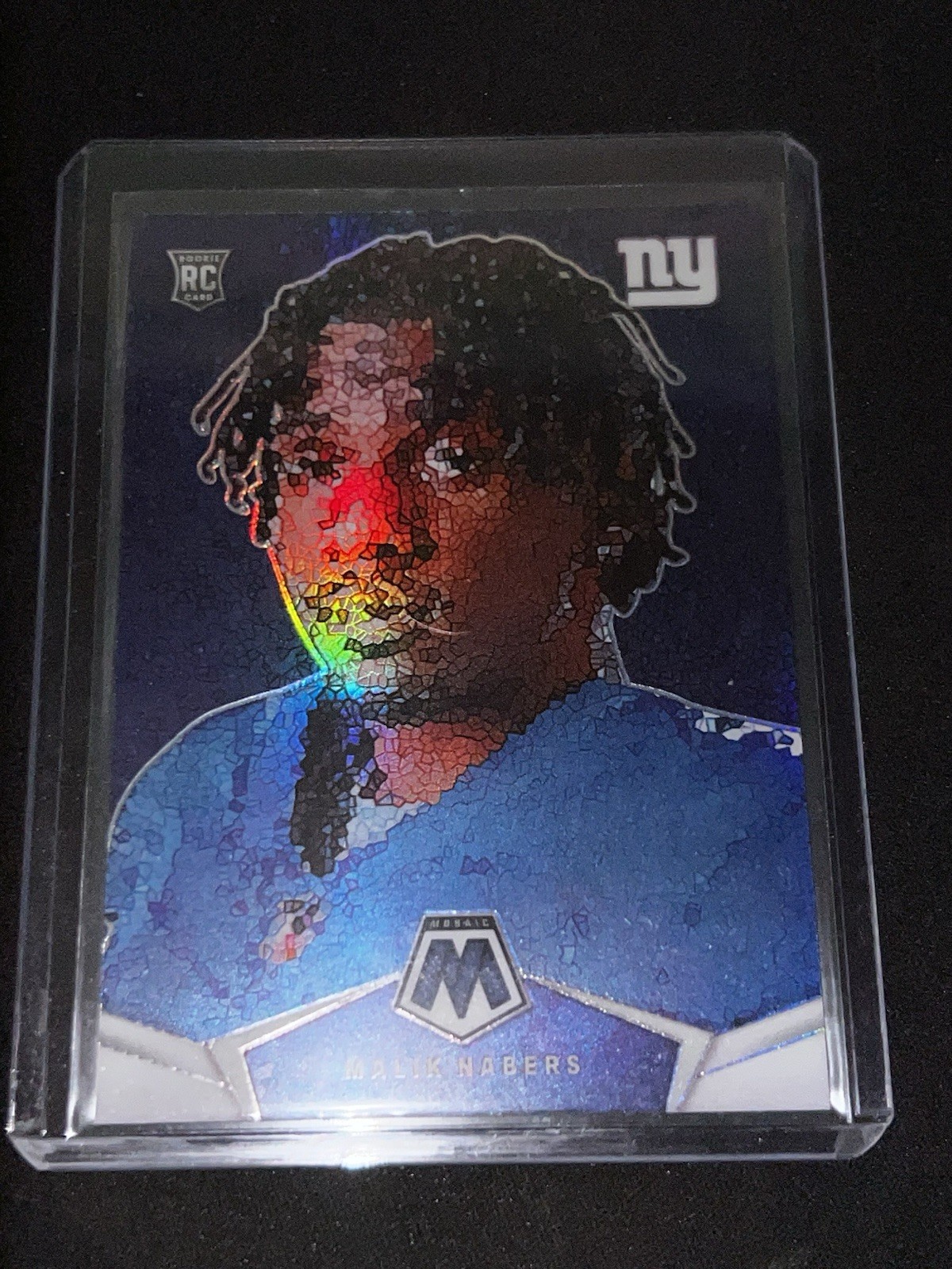 2024 Mosaic Football Malik Nabers Micro Mosaic SSP Case Hit #MM-MNS Giants RC
