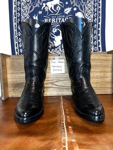 Rodney Ammons Handmade Black Leather Cowboy Boots El Paso, Texas Mens Size 9.5 Ammons Products for Sale up to 90% Off Retail: Poshmark main image 2