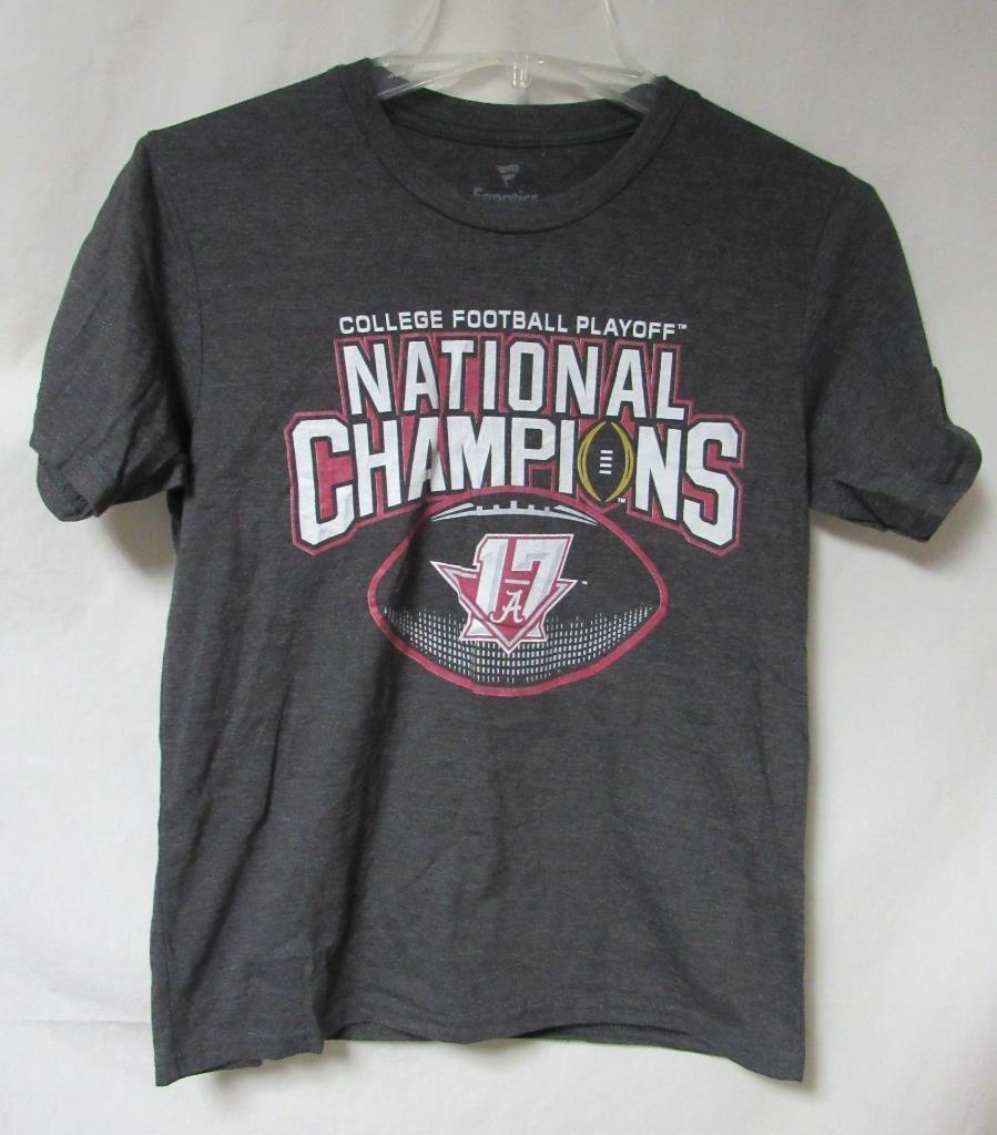 Alabama Crimson Tide Youth Size M College Football Champions T