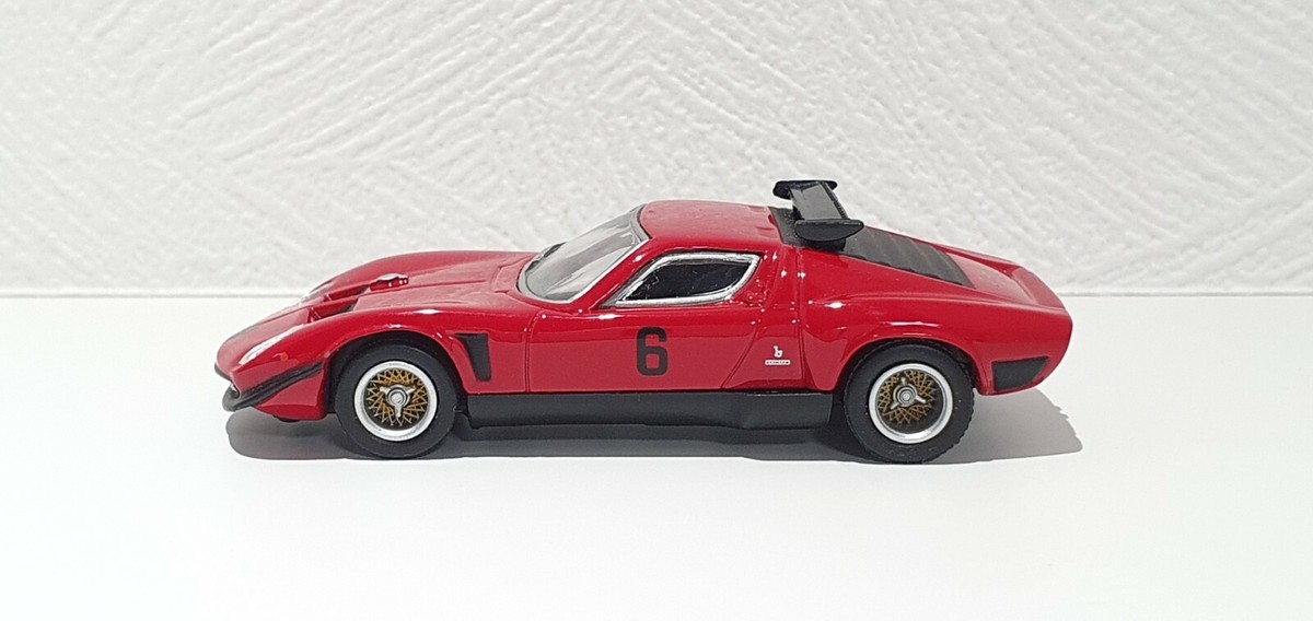 1/64 Kyosho CIRCUIT WOLF LAMBORGHINI MIURA JOTA SVR RED #6 diecast