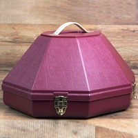 Hilason Western Durable Made In The Usa 4 Brim Hat Can W/ Leather Handle Maroon on sale Hilason Western Durable Made In The Usa 4 Brim Hat Can W/ Leather Handle Maroon on sale
