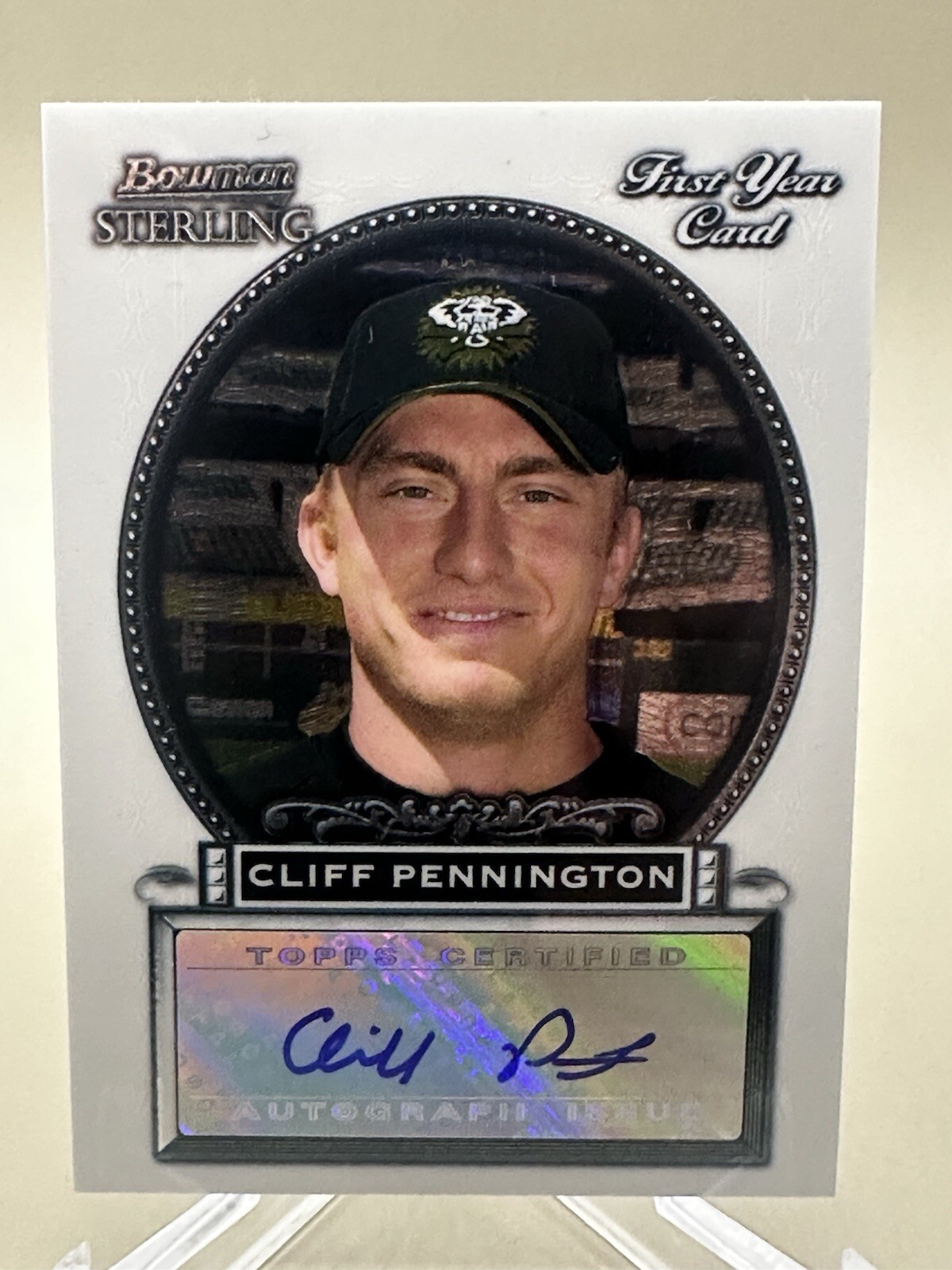 CLIFF PENNINGTON 2005 Bowman Sterling AUTOGRAPH #BS-CP - NM/MT - Oakland