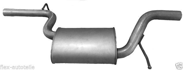 Passat 3 C Kotflügel Rechts Bosal Mittelschalldämpfer Mitteltopf Auspuff Mitte Für VW Passat 3C 2,0TDI BMR Ersatz Mitteltopf VW 3C0253209C