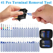 41Pcs Pin Extractor Terminal Removal Tool Terminal Ejector Connector Removal Kit