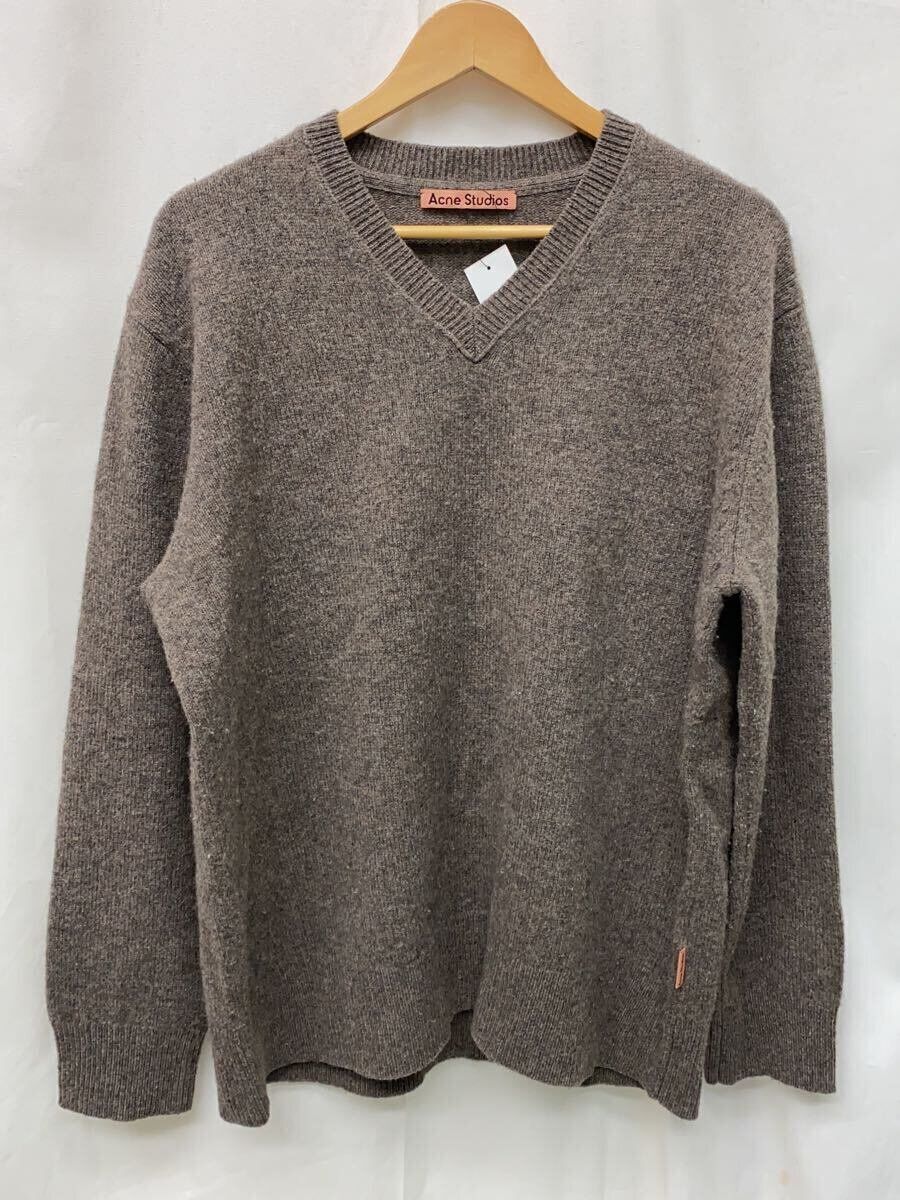 Acne Studios knitted sweater v-neck (thick wool Brown FN-MN Acne Studios knitted sweater v-neck (thick wool Brown FN-MN