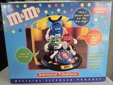 Vintage M M  s Animated Telephone Moves Lights Up  Talks New In Box Collectible