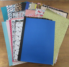 NEW Faux Leather Fabric Craft Lots of Colors 8"x13"  8"x10.5" Pieces You Chose 