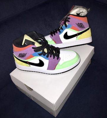 air jordan 1 mid lightbulb multicolor