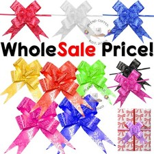 100pc Pull Bows 30mm Large Small Gift Wrap Florist Ribbon Wedding Car Decoration