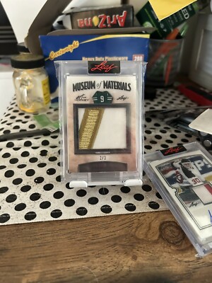 Mike Modano 2/3 Museum of Materials Patch 2022 Leaf Art of Hockey Card #MM-19
