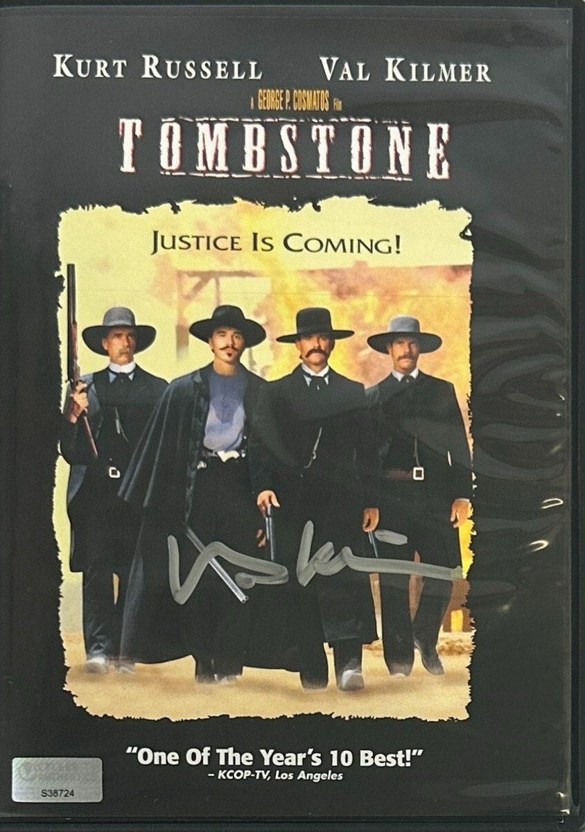 TOMBSTONE トゥームストーン DVD 国内盤　廃盤 Val Kilmer autographed signed Tombstone DVD cover JSA COA | eBay