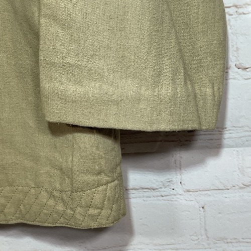 Chaqueta Orvis vintage para mujer talla grande bronceada abotonada algodón ligero - Imagen 8 de 9