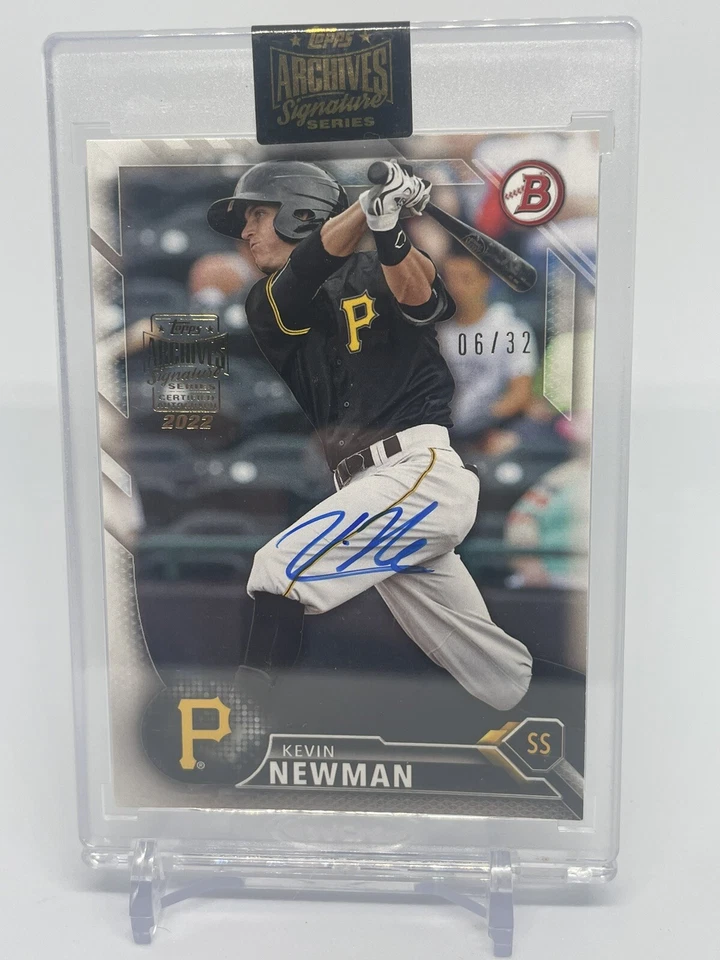 2022 Topps Archives Signature Kevin Newman Encased Auto 6/32 Pirates (659) Foto 3 de 4