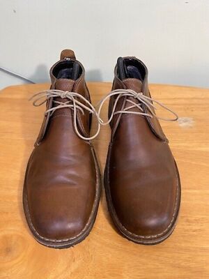 Crevo Memory Foam Mens Size 8 Ankle Boots Brown Crevo Memory Foam Buck Leather Boots Caramel Brown Mens Size  main image 4