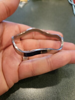 アクセサリー Vintage Silver Wide Wave Caff Bangle 925 アクセサリー Vintage Silver Wide Wave Caff Bangle 925 Silver