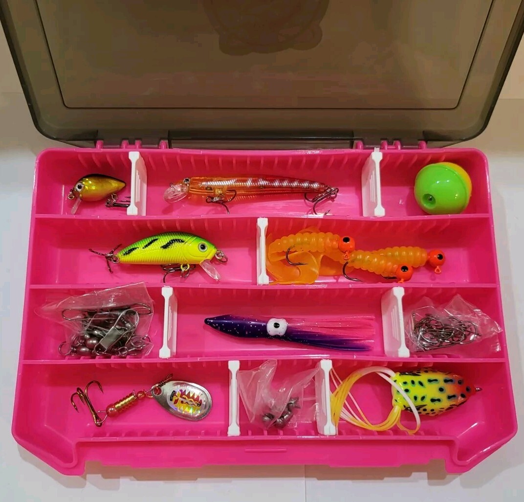 The Sampler 46 Piece Tackle Box (Pink)