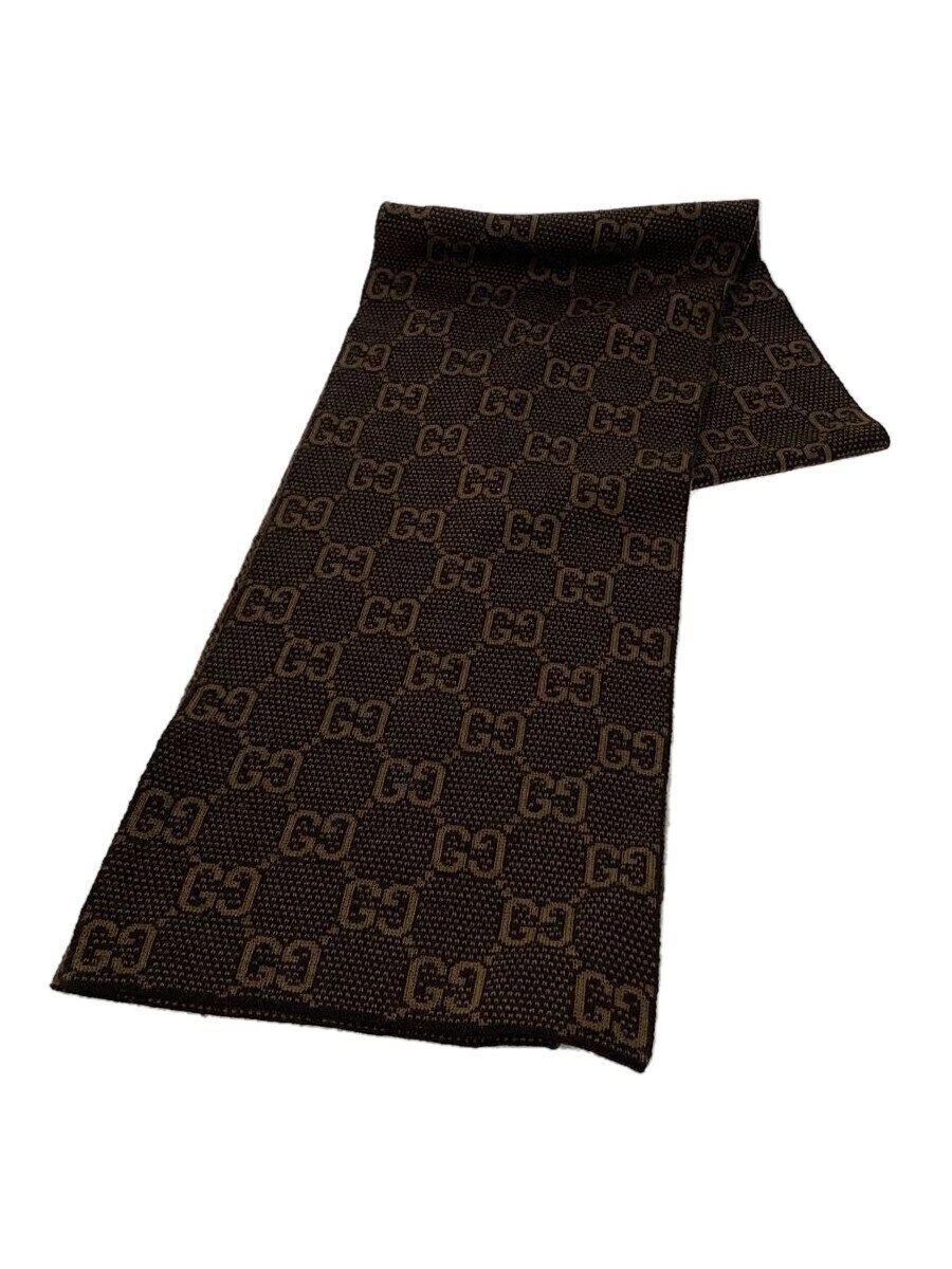 Echarpe femme GUCCI marron motif complet occasion