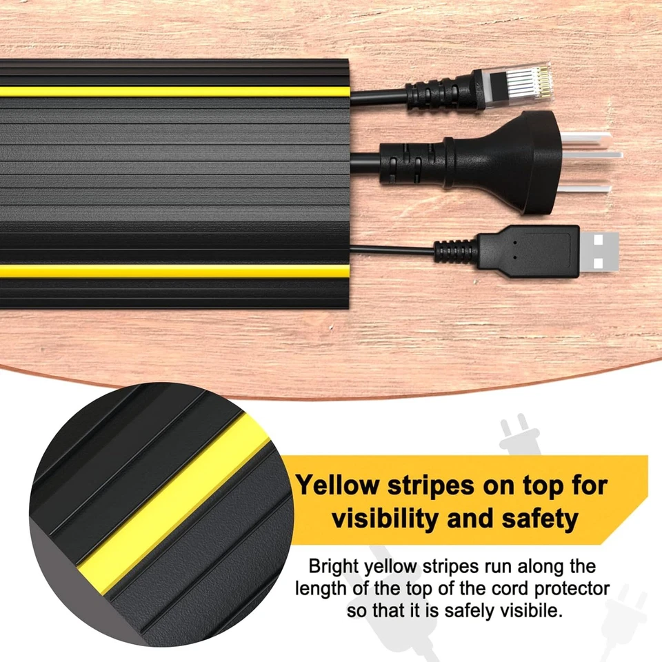 2m Kabelbrücke Schlauchbrücke LKW Überfahrschutz Kabelschutz Kabel Kanal Brücke - Bild 2 von 4