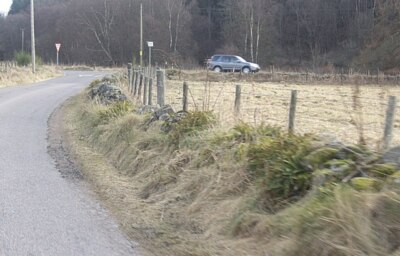 Photo 6x4 Junction of Craiglash Road with A93 Bridge of Canny At Bridge o c2009
