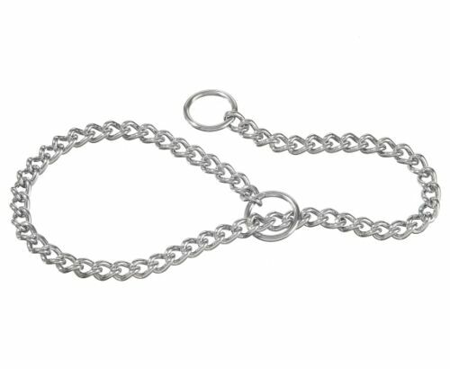 Collare Per Cani In Ferro Nichelato CG94 - Maglia A Scaletta Regolabile, Targhetta Incidibile - Foto 9