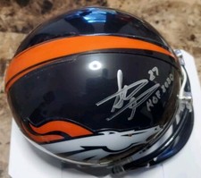 NICE Autographed Broncos Steve Atwater HOF 2020 Football Mini Helmet Fanatics