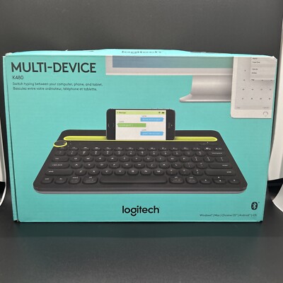 Logitech - K480 Bluetooth Multidevice Keyboard - Black