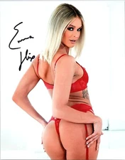 Emma Hix Sexy Hot Autographed Signed 8x10 Photo Adult Model COA Proof 25 13