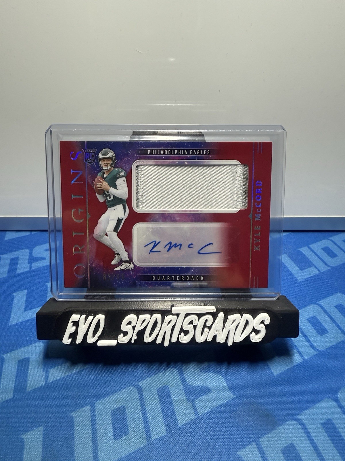 KYLE MCCORD 2025 ORIGINS RPA RED ROOKIE PATCH AUTOGRAPH EAGLES RC  RJJ-KMD /99