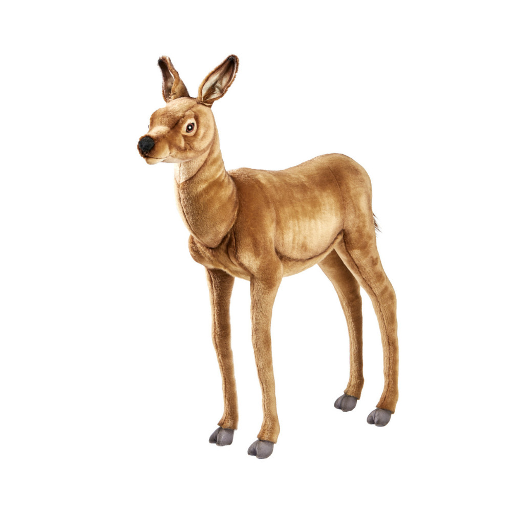 Peluche biche 75 cm en velours pour créer un coin lecture cosy dans la chambre