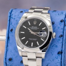 Rolex Datejust 41 126300 Black Dial Oyster Smooth  Bezel MINT Full Set Steel 5