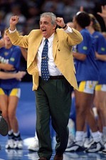 Head Coach Antionio Carlos Barbosa reacts on the sidelnes in the W- Old Photo