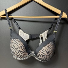 Chantelle Graphic Allure Lace Plunge T-Shirt Bra - Black
