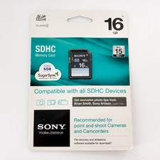 Sony 16GB Class 4 SDHC Memory SD Card SF-16N4 Brand New Sealed