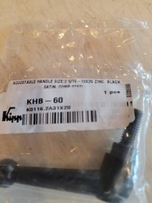 Kipp K0116.2A31x20 Adjustable Handle, Size: 2 5/16-18X20 Zinc, Black Satin,